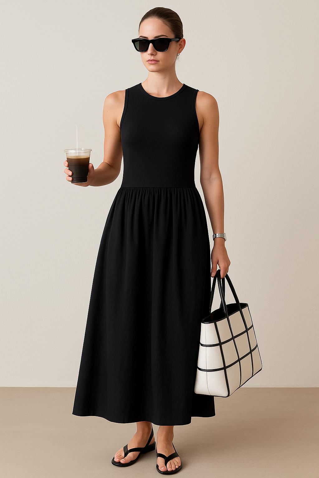 Robe décontractée manches courtes