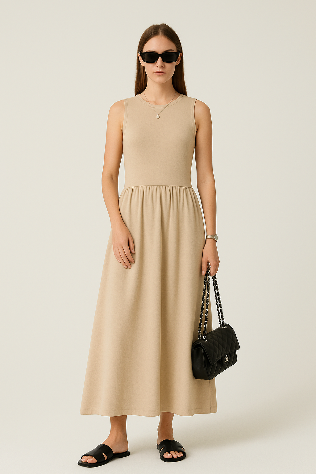Robe décontractée manches courtes